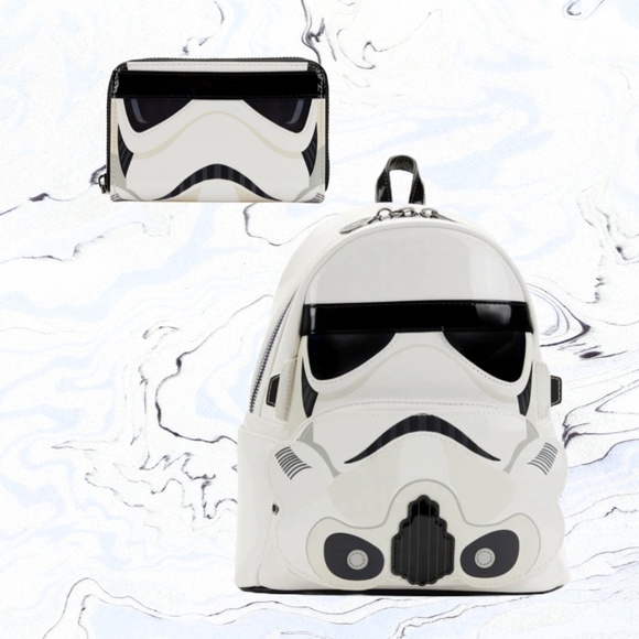 Loungefly Star Wars Stormtrooper Lenticular Cosplay Mini Backpack and Wallet‎